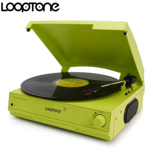 LoopTone 33/45/78 RPM Vinyl LP Record Player Turntable Players 2*3W Built-in Speakers Headphone Jack&RCA Line-out AC220~240V