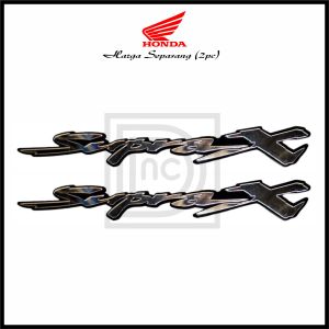 2 Emblem Honda Supra X old Logo Motor 3D Akrilik Variasi Modipikasi