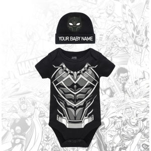 Superhero Outfit Baby Onesie Romper Monthly Milestone 2pc Hero Baby Costume Spidey/Shellie/Cap/Carol/ Multiple Styles Short-Sleeved Clothes Free Custom Hat GDOS