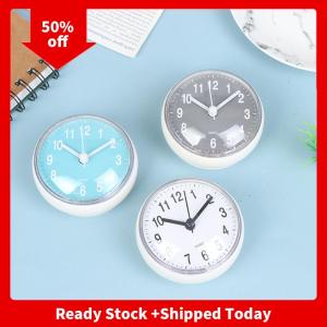 🔥🔥🔥pheebss นาฬิกาควอทซ์ดูดติดผนังขนาดเล็กกันน้ำกันหมอกสำหรับห้องน้ำห้องครัว