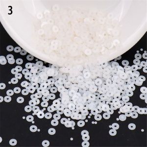 VIVIDI 2000pcs 4mm Thời trang Trang trí nội thất Sáng bóng Nghệ thuật làm móng Chỉnh trang lễ cưới Phụ kiện may Hạt mài Sequin lỏng lẻo Paillettes Paillette tròn