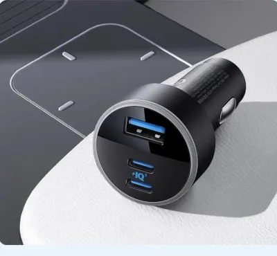 Tẩu sạc nhanh ôtô Anker 335 Car Charger A2736 67W 3 cổng sạc 2C1A sạc nhanh PD 35W/20W