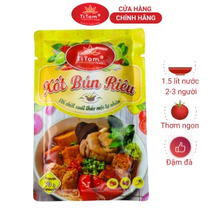 Gia vị trộn chân gà hải sản gân sụn ăn vặt trộn kiểu Thái Titom gói 70g dạng xốt - công thức truyền thống đậm đà hương vị Việt
