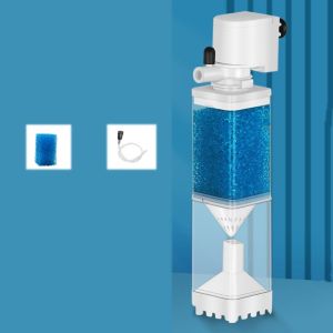 OMQAIO Tắt tiếng Bộ lọc chìm bể cá Có thể tháo rời Nhựa Bồn cầu hút Đa chức năng Bộ lọc tích hợp Lọc nước Cho bể cá