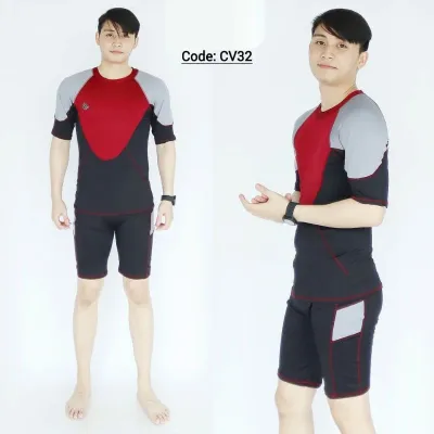Baju renang laki-laki baju renang PRIA DEWASA two piece pria dewasa baju renang atas bawah unisex dewasa baju renang laki atas bawah lengan pendek baju renang wanita baju diving pria dewasa setelan baju renang pria dewasa pendek atas bawah