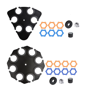 Metal On-Stage Multi Mic Holder Microphone Stand Tray with Scratch Protections for Stage Performances Easy Access Design