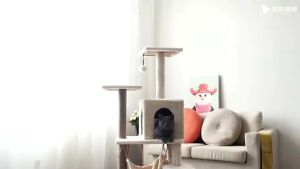 Cat Tower Cat Tree House Cat Condo Bed Scratcher House Hammock Cat Climbing Cat Tree House 猫爬架