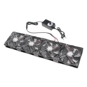 Quạt máy tính 120mm với thiết bị điều khiển tốc độ Phích Cắm Điện dây xả làm mát Bộ định tuyến Grow lều cho tủ phòng máy chủ