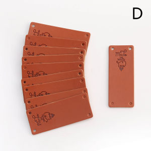 Ginca 20pcs Handmade with Love Labels Tags Synthetic Leather Garment Sewing Crafts DIY