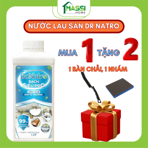Nước lau sàn Dr Natro không mùi vệ sinh Làm sạch vết dầu mỡ khử mùi kháng khuẩn tặng 1 bàn chải 1 nhám Nước Rửa Nước Rửa Kính Nước Rửa Chén Thủy Tinh Dầu Mỡ