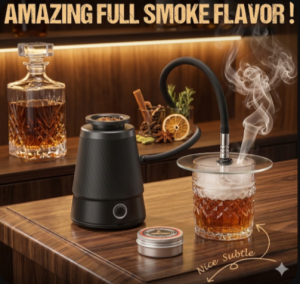 Premium Tower Electric Smoke Infuser 2500mAh Rechargeable Cocktail Smoker Gun Kit with Flexible Hose