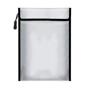 LUJIN ขนาด S/M/L กระเป๋าเอกสารกันไฟ แบบพกพา ไม่ซึมน้ำ กระเป๋าเก็บเงินปลอดภัย กระเป๋าฟาราเดย์ ทนความร้อน แฟ้มป้องกันไฟ การเดินทาง