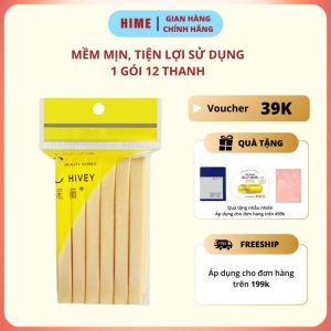 Bông Mút Bọt Biển Rửa Mặt Chivey Chính Hãng Bông Nở Rửa Mặt Dai Mềm Mịn Gói 12 Miếng