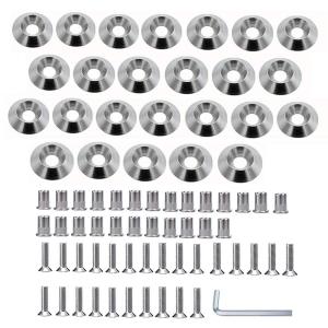 Stainless Steel 25 Pcs Fender Bumper Washer Bolt M5x20mm CNC Finishing Washer Engine Bay Dress Up Fastener Kit Flares Widebody kit Installation Hardware