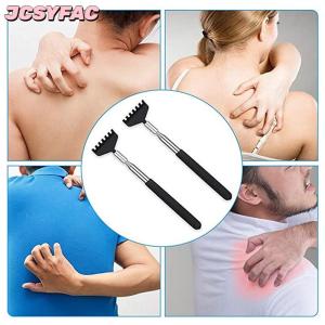 JCSYFAC Dụng cụ cào ngứa có thể thu vào bằng thép dụng cụ mát xa dạng ống lồng dụng cụ cào lưng