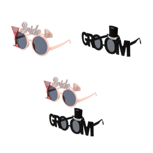 Playful Bridal Party Glasses Plastic Novelty Eyewear For Wedding Reception Funny Costume Accessories Safe Comfortable Design