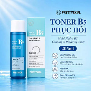 Nước Hoa Hồng Pretty Skin Multi Hydra B5 Calming & Repairing Toner 205ml | Cấp ẩm chuyên sâu phục hồi dưỡng trắng sáng da