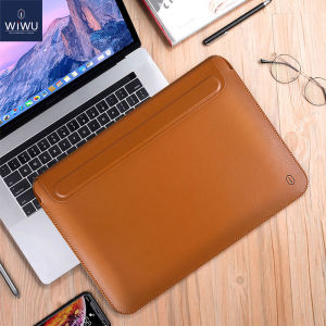 WIWU Bao Đựng Máy Tính Xách Tay Cho Macbook Pro/Air 2022 13 M1 M2/2021 Ốp Macbook Pro 14.2 Inch Có Chân Đế Bao Da PU Chống Nước 13.3 Inch