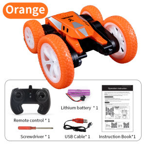 Jjrc xe nhào lộn điều khiển từ xa Xe 2.4G 360 Độ RC điều khiển từ xa ô tô Điều Khiển Xe Hai Mặt Chống Va Chạm đèn led đồ chơi âm nhạc Xe xe vượt mọi địa hình Đồ Chơi Cho Bé Trai Trẻ Em Sinh Nhật quà tặng bé trai Ngoài Trời Công Viên
