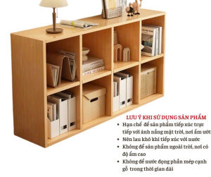Sweet Homes - Kệ sách tổ ong 8 ô gỗ MDF phủ melamine 17mm thiết kế để sàn lắp ráp tiện lợi