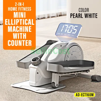[UPGRADED] SellinCost 2in1 Mini Stepper Elliptical Machine Leg Exercise Trainer Cross Training Exercise Bike Bicycle Slim Spinning Bike Cycling Exercise Leg Hand Low Impact Training Basikal Exercise Meja Terbalik ECT160M ECT220M 2合1迷你踏步机