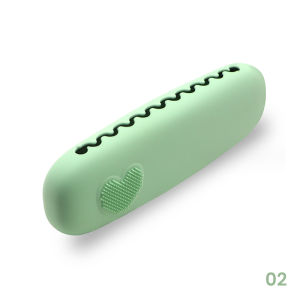 Hayylife Makeup Brush Holder Silicone Travel Case / Kotak Penyimpanan Silikon Kuas Makeup Untuk Travel Dengan Dot Bump Desain HL-AGB938