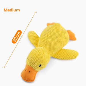 GREENPETS Dog toy plush companion sleeping duck bite resistant teeth grinding sound relief duck sound toy