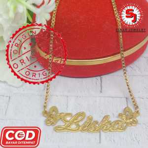 Kalung Titanium Wanita Anti Karat Kupu Kupu