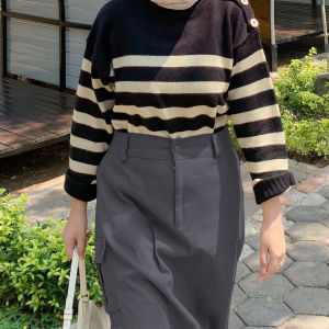 Leviosa.id - Allegra Cargo Skirt Rok Cargo Serut Bawah Korean Style Kekinian All Size