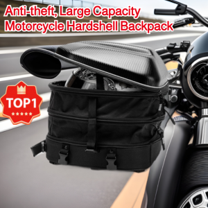 Anti-theft Large Capacity Motorcycle Hardshell Backpack Multi-Function Hardshell Bag Motorcycle Riding Gear Large Helmet Capacity