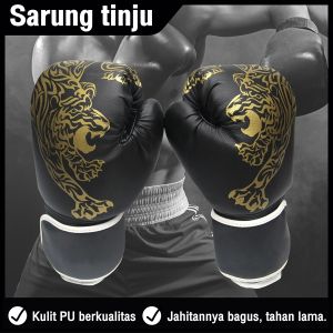 BG SPORT BOXING GLOVES SARUNG TINJU MMA MUAY THAI FULL COVER FINGER