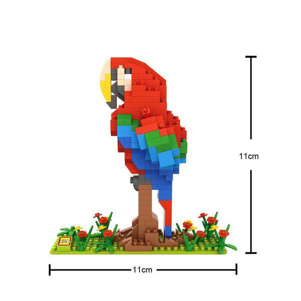 บล็อคและของเล่นตัวต่อ ของเล่น ตัวต่อ เลโก้ ชุดตัวการ์ตูน  Parrot จำนวน 360 ชิ้น_9547