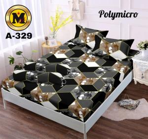 SPREI PROMO (BANTING HARGA TERMURAH) SPREI 180X200 1SET 2 BANTAL 2 GULING MOTIF MARBEL UNGU KEKINIAN BAHAN KATUN PREMIUM
