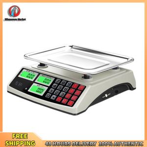 Winnereco 40kg/5g Price Computing Scale with Stainless Steel Plate Counting Weight Scale Waterproof Electronic Small Scale for Vegetables