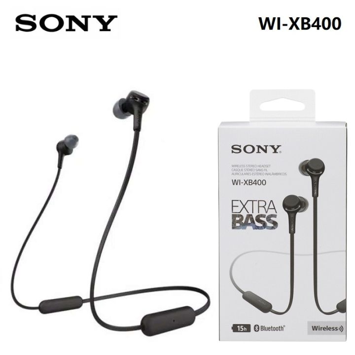 Bluetooth Headset Sony Wi Xb400 Bluetooth Version Sony WI-XB400