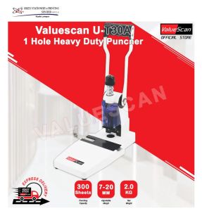 Valuescan U-T30A 1 Hole Heavy Duty Puncher -300 sheets penumbuk 1 lubang puncher paper