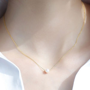 🔥Creative Simple Pearl Necklace Fashion Temperament Short Necklace Clavicle Chain LovelylifeFu👍