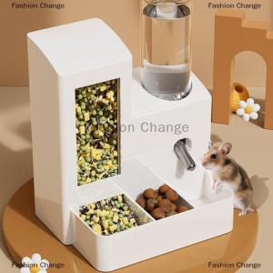 [COD] Fashion Change 2-in-1 Automatic Hamster Automatic Feeder Water Dispenser Multi-functional Small Pets Drinking And Feeding Food Container