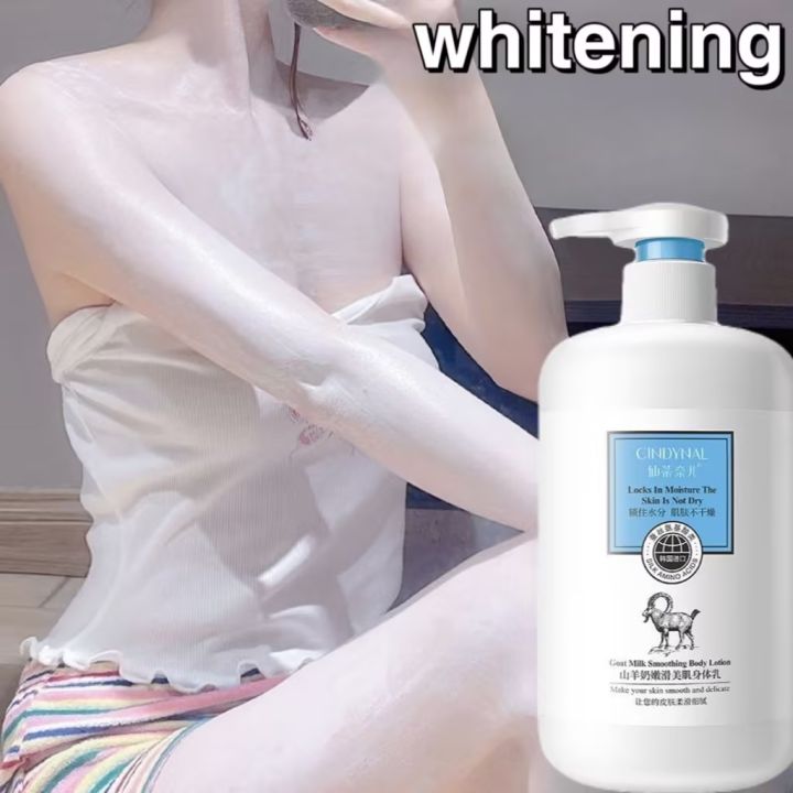 CINDYNAL 500ML Organic Korean Goat Milk Whitening Body Lotion