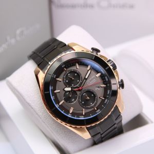 (BISA COD) Jam Tangan Pria Alexandre Christie AC 6503 AC6503 Garansi Resmi 1 Tahun - Stainless Steel