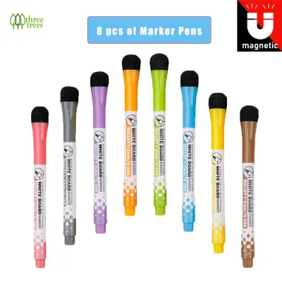 Magnetic Fridge Whiteboard Sticker | A5-A2 Sizes Dry Erase Planner for Kitchen & Home | Reusable Grocery List Memo Board with Markers Eraser