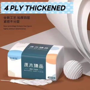 4 Ply 220pcs Soft Facial Tissue Paper Wood Pumping Paper