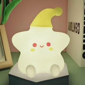 Starry Night  Cartoon Eye-Protecting   Bedroom Bedside Atmosphere Lamp Sleep Light     Ornament Table Lamp Small Gift