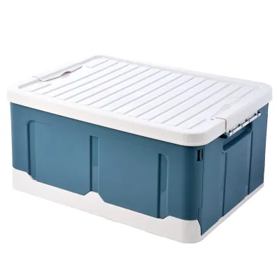 Thùng Gấp Gọn 45 Lít Đa Năng Cao Cấp Có Nắp Đậy Lớn Hộp Đựng Đồ Quần Áo Đồ Chơi Sách vở