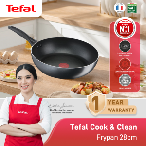 Tefal Cook & Clean Frypan 28cm Wajan Anti Lengket