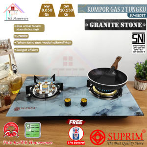 Kompor Granit Supra suprim 2 tungku kompor tanam supra kompor kaca supra  Marble