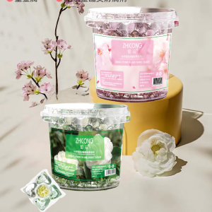 [6.4 Ten Thousand People Collection ] 5-in-1 Camellia Laundry Pods with Antibacterial and Mite Removal Long-lasting Fragrance Strong Stain Removal Laundry Detergent