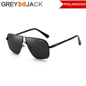 Grey Jack Kacamata Hitam Sunglasses Polarized ANTI UV New Style Kotak Aviator Metal Fashion Pria dan Wanita 1636