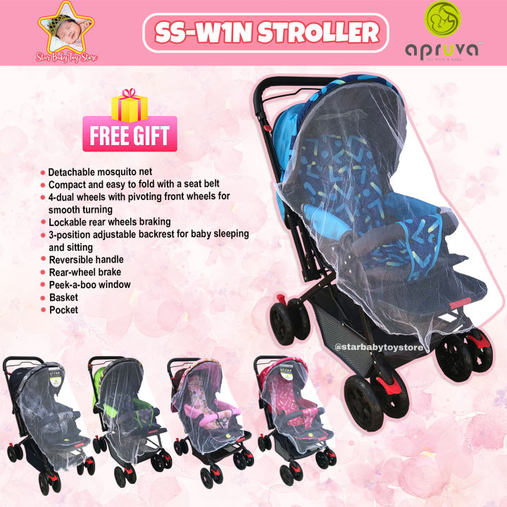 Star Baby Apruva SS-W1N Multifunctional Stroller for Baby Compact