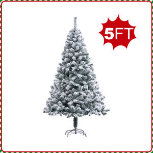 Christmas tree 4FT/5FT/6FT encrypted white flocked Christmas tree home Christmas decoration 2026